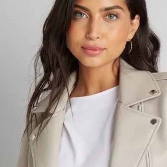 MISSGUIDED CROC BIKER JACKET - Picture 9 of 15